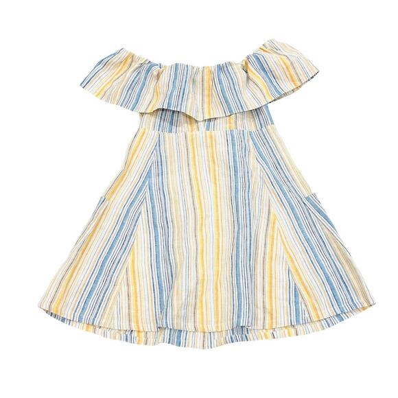 Reformation Multicolor Striped Off-Shoulder Mini Dress - Picture 2 of 7